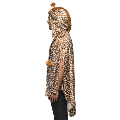 Cape Girafe Adulte - Déguisement Avec Capuche et Accessoires