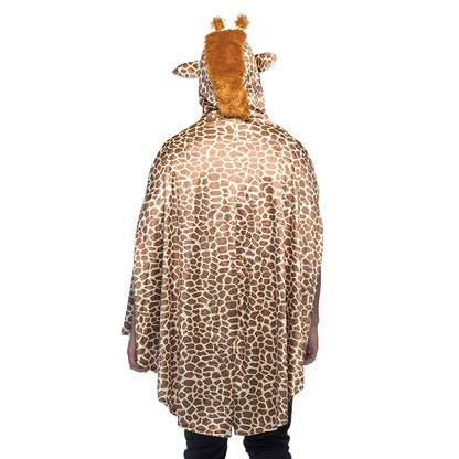 Cape Girafe Adulte - Déguisement Avec Capuche et Accessoires