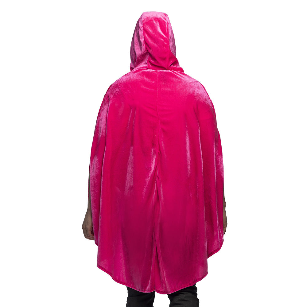 Cape Flamant Rose avec Capuche - Déguisement Festif Luxe
