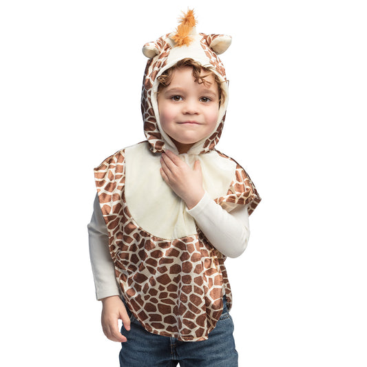 Déguisement Girafe Enfant - Cape et Capuche Avec Queue