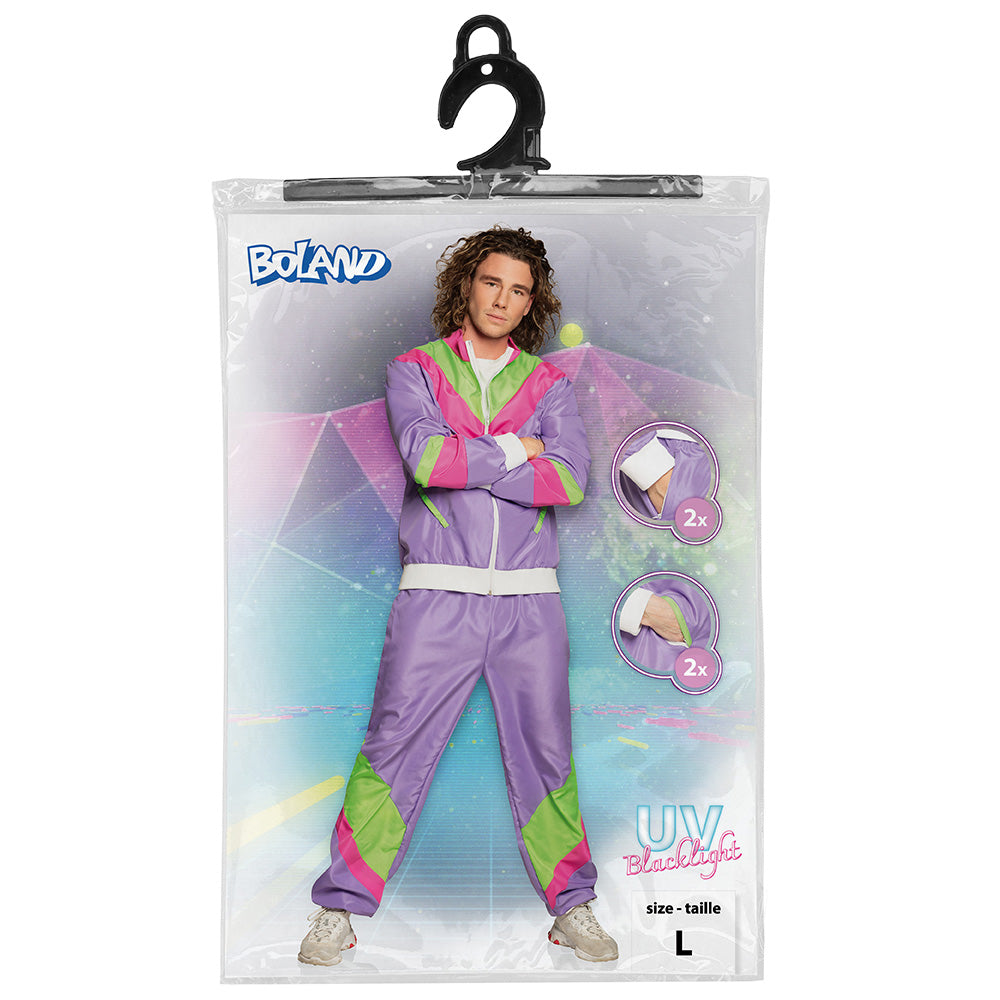 Déguisement Survêtement Années 80 Fluo UV Blacklight