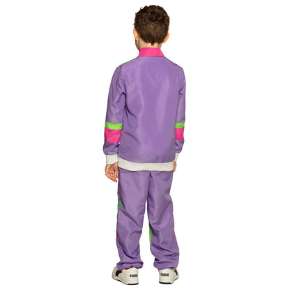 Déguisement Enfant Années 80 Rétro Fluo - Combinaison UV Blacklight