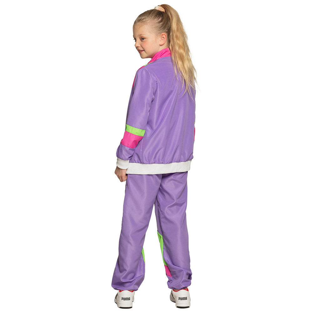 Déguisement Années 80 Enfant - Survêtement Fluo UV Blacklight