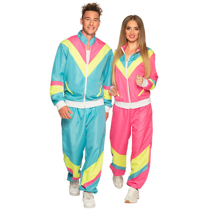 Déguisement Années 80 Neon Turquoise - Survêtement Fluo UV