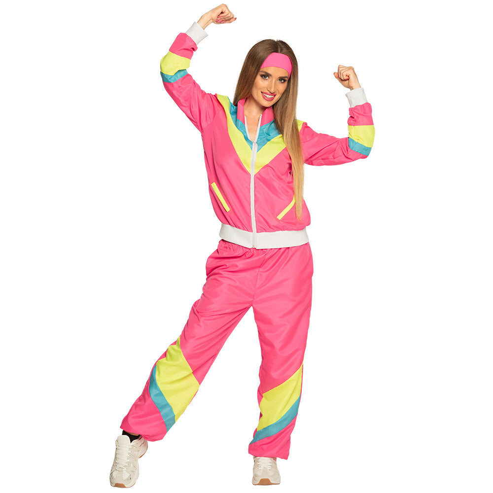 Bandeau UV Blacklight Fluo Rose - Accessoire Années 80