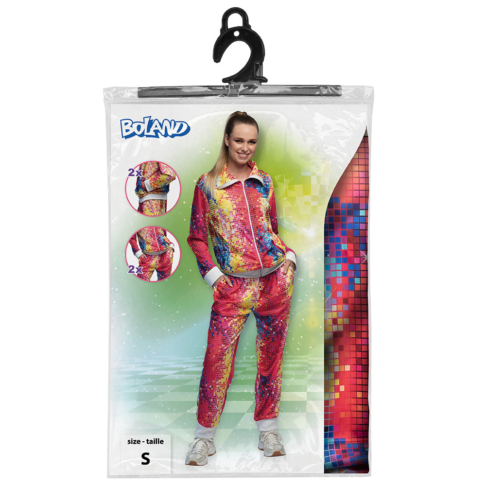 Combinaison Disco Paillettes Multicolore - Déguisement Années 70