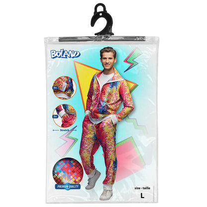 Costume Disco Années 70 Paillettes Multicolores - Premium Quality