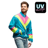 Veste Rétro Années 80 Colorée Fluo Blacklight - Déguisement Adulte