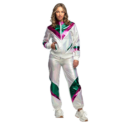 Survêtement Rétro Holographique Années 80 - Costume Disco