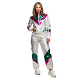 Survêtement Rétro Holographique Années 80 - Costume Disco
