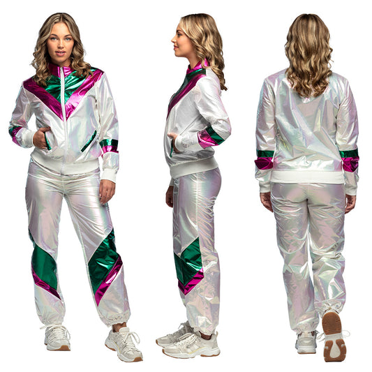 Survêtement Rétro Holographique Années 80 - Costume Disco