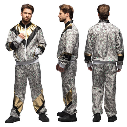 Déguisement Survêtement Dollars Homme - Veste et Pantalon Luxe