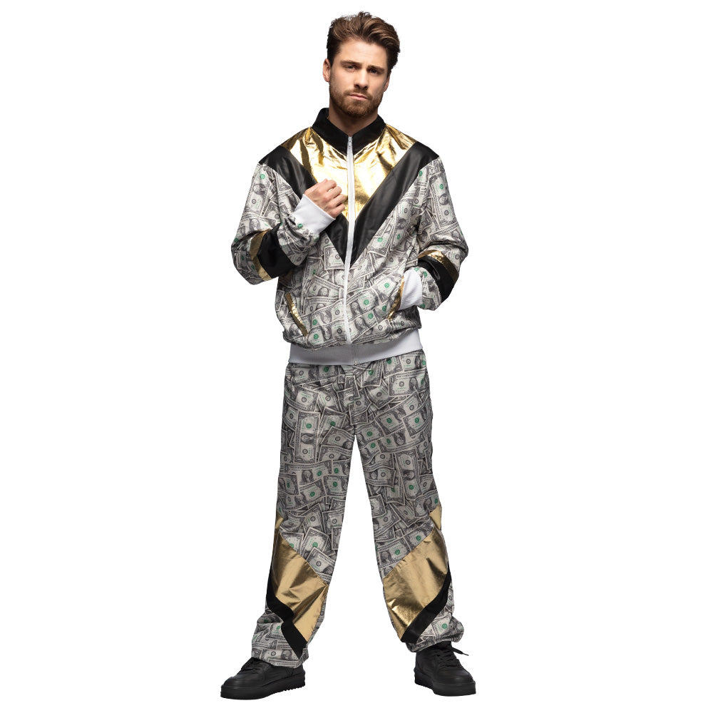 Costume Adulte Billets Dollar - Survêtement Luxe Années 90