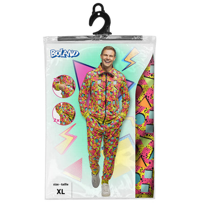Combinaison Néon Fluo Rétro 80s - Déguisement Adulte UV