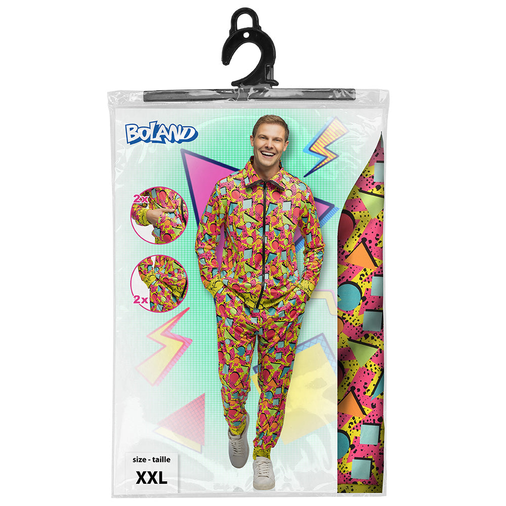Combinaison Neon Années 80 Fluo UV Blacklight Adulte