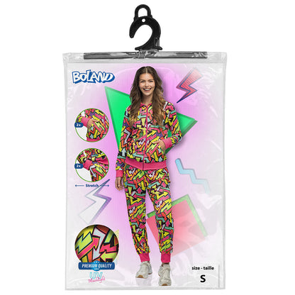 Survêtement Fluo UV Blacklight Motif Éclair Néon Adulte