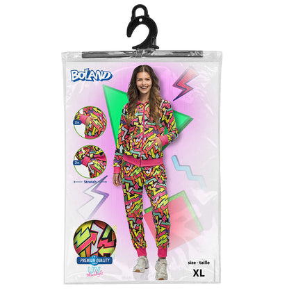 Survêtement Neon Flash UV Blacklight - Motif Éclairs Fluo
