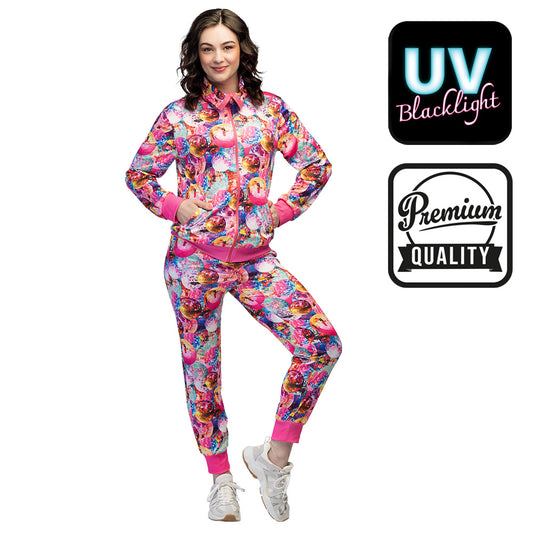 Combinaison Disco Boules à Facettes UV Blacklight - Taille S