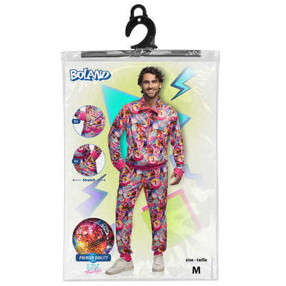 Survêtement Disco Boules à Paillettes UV Blacklight Homme