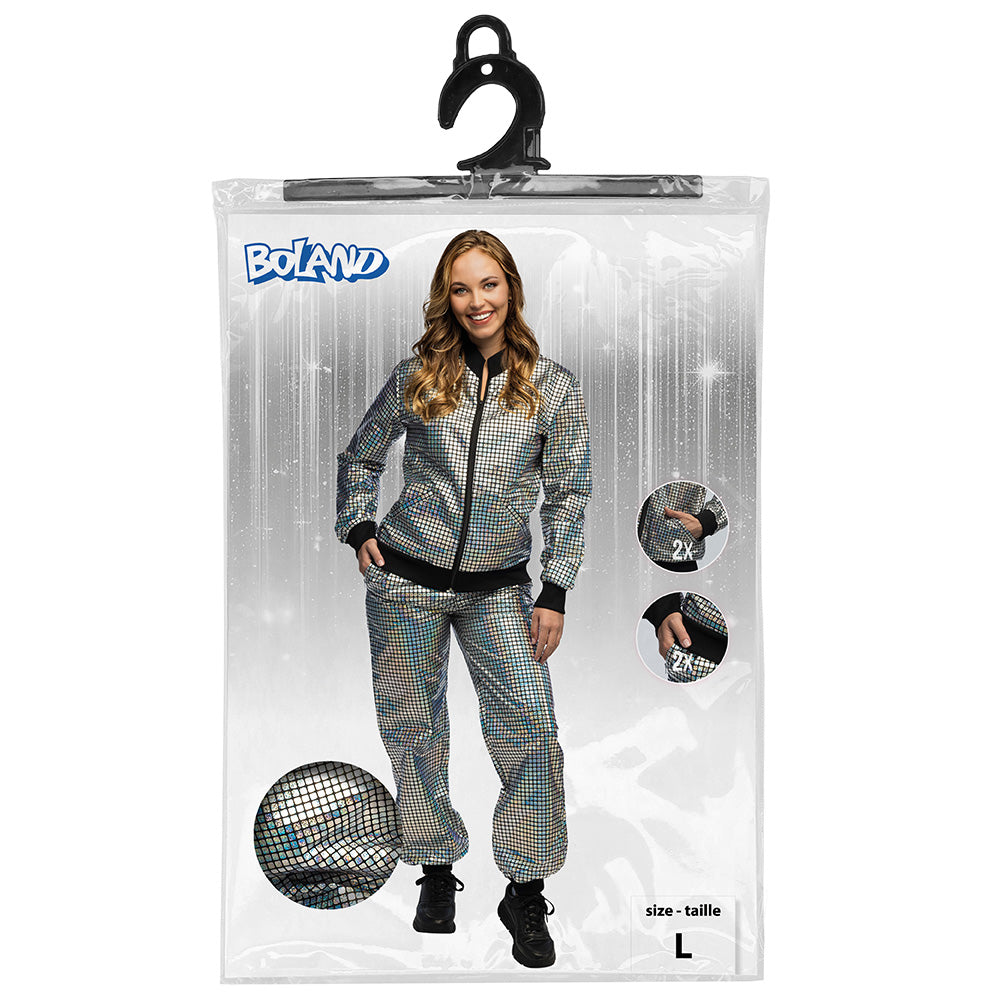 Combinaison Paillettes Disco Femme - Veste et Pantalon
