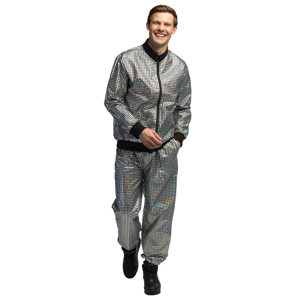 Combinaison Sequins Disco Homme - Costume Brillant XXL