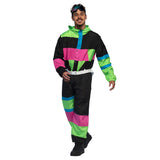 Déguisement Années 80 Neon Fluo - Combinaison Ski Rétro