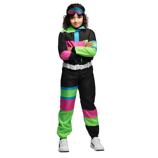 Déguisement Ski Années 80 Fluo Enfant - Costume Complet