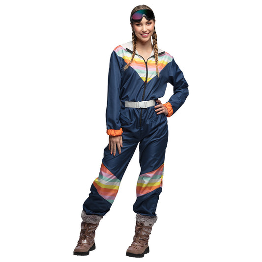 Combinaison Ski Années 80 Arc-en-ciel - Déguisement Adulte