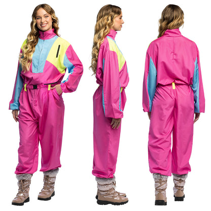 Combinaison Rétro 90s Néon Fluo Blacklight Adulte