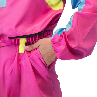 Combinaison Ski Rétro Années 80 Fluo UV Blacklight