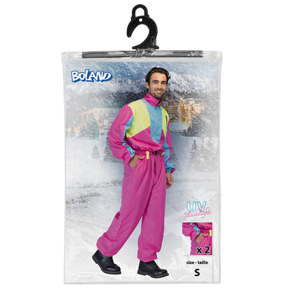 Combinaison Rétro Neon Fluo UV Blacklight Années 80 Homme