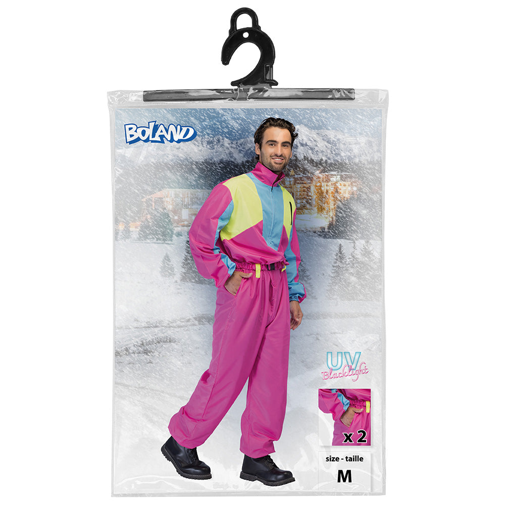 Combinaison Années 80 Fluo UV Blacklight - Déguisement Rétro