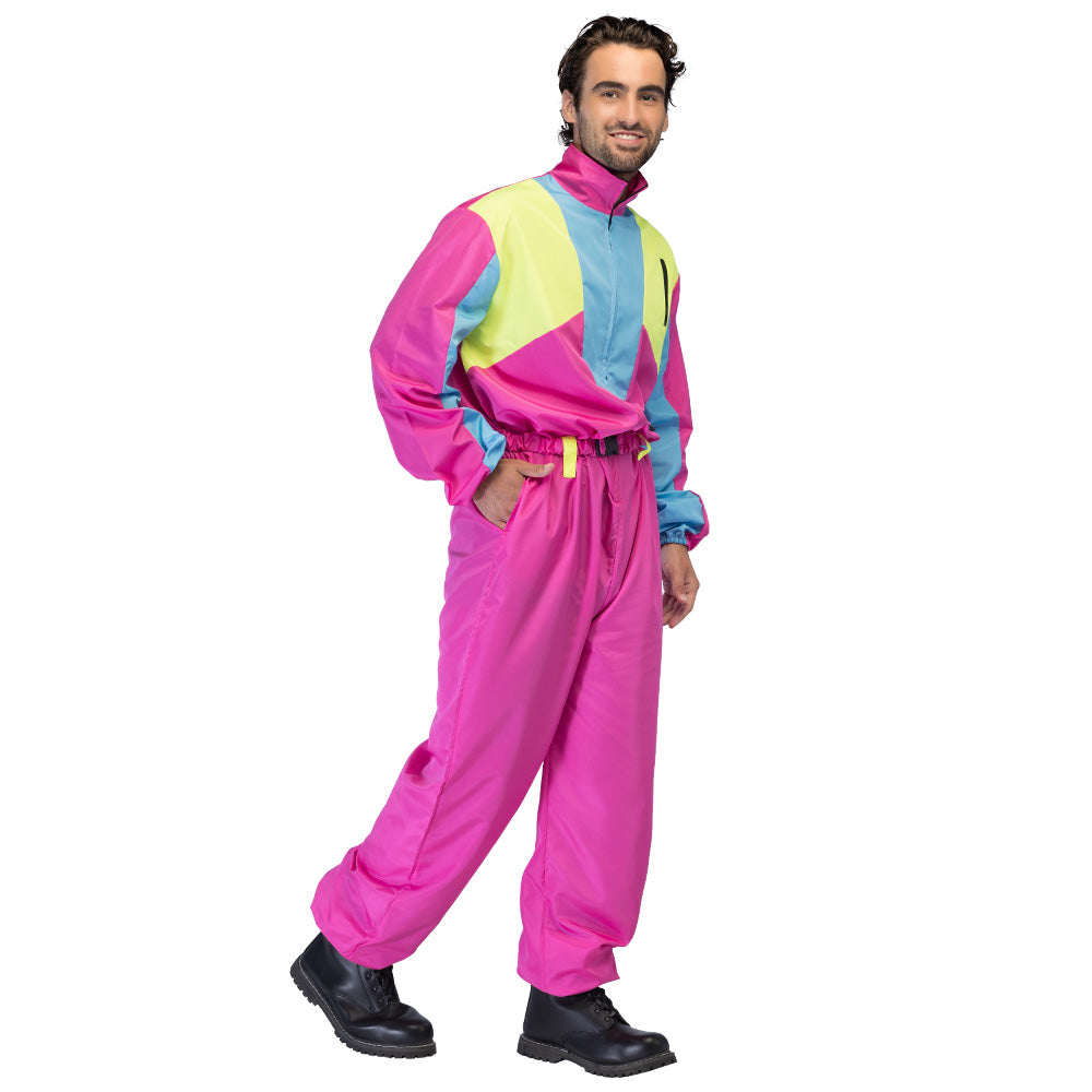 Combinaison Fluo UV Blacklight Années 80 - Déguisement Homme