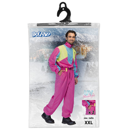Combinaison Années 90 Fluo UV Blacklight - Déguisement Rave Party