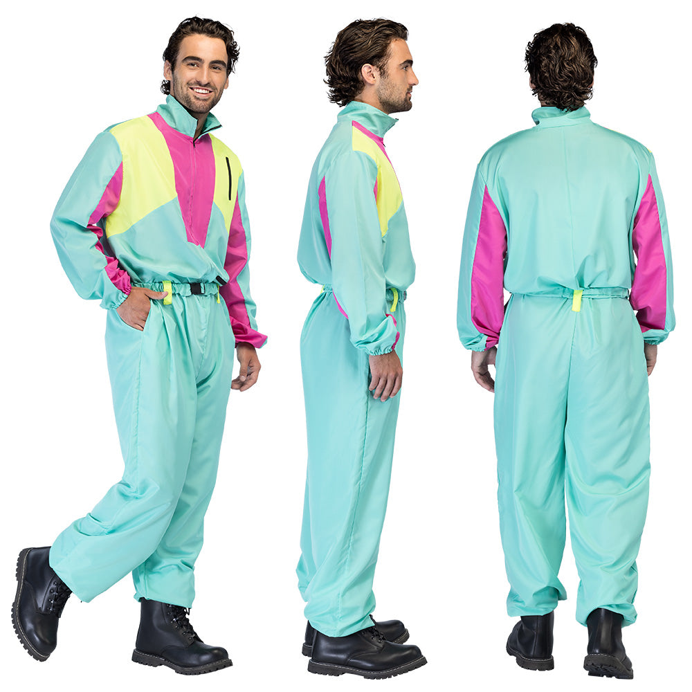 Combinaison Rétro UV Fluo Années 80 - Déguisement Adulte