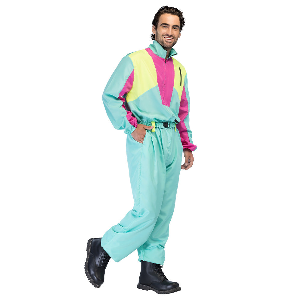 Combinaison Rétro UV Fluo Années 80 - Déguisement Adulte