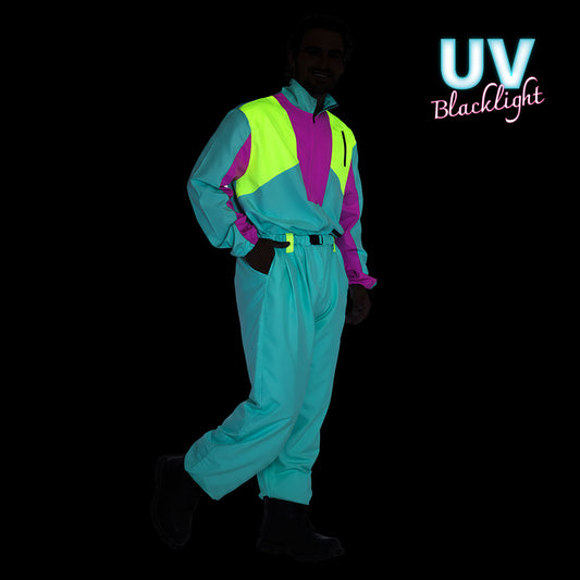 Combinaison Rétro Fluo Années 80 Homme - Déguisement Disco UV