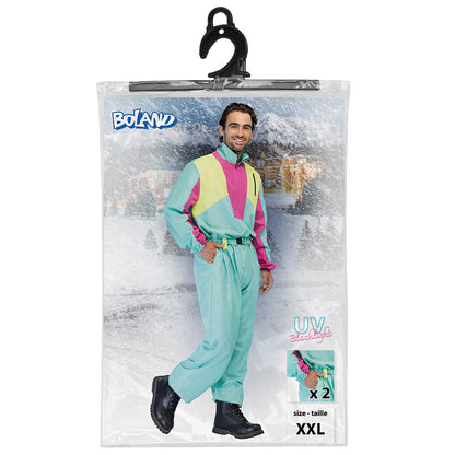 Combinaison Fluo Années 80 Homme - Déguisement Rétro UV Blacklight