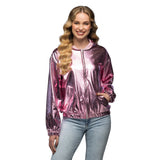 Veste Métallisée Rose Fuchsia Années 80 - Déguisement Adulte