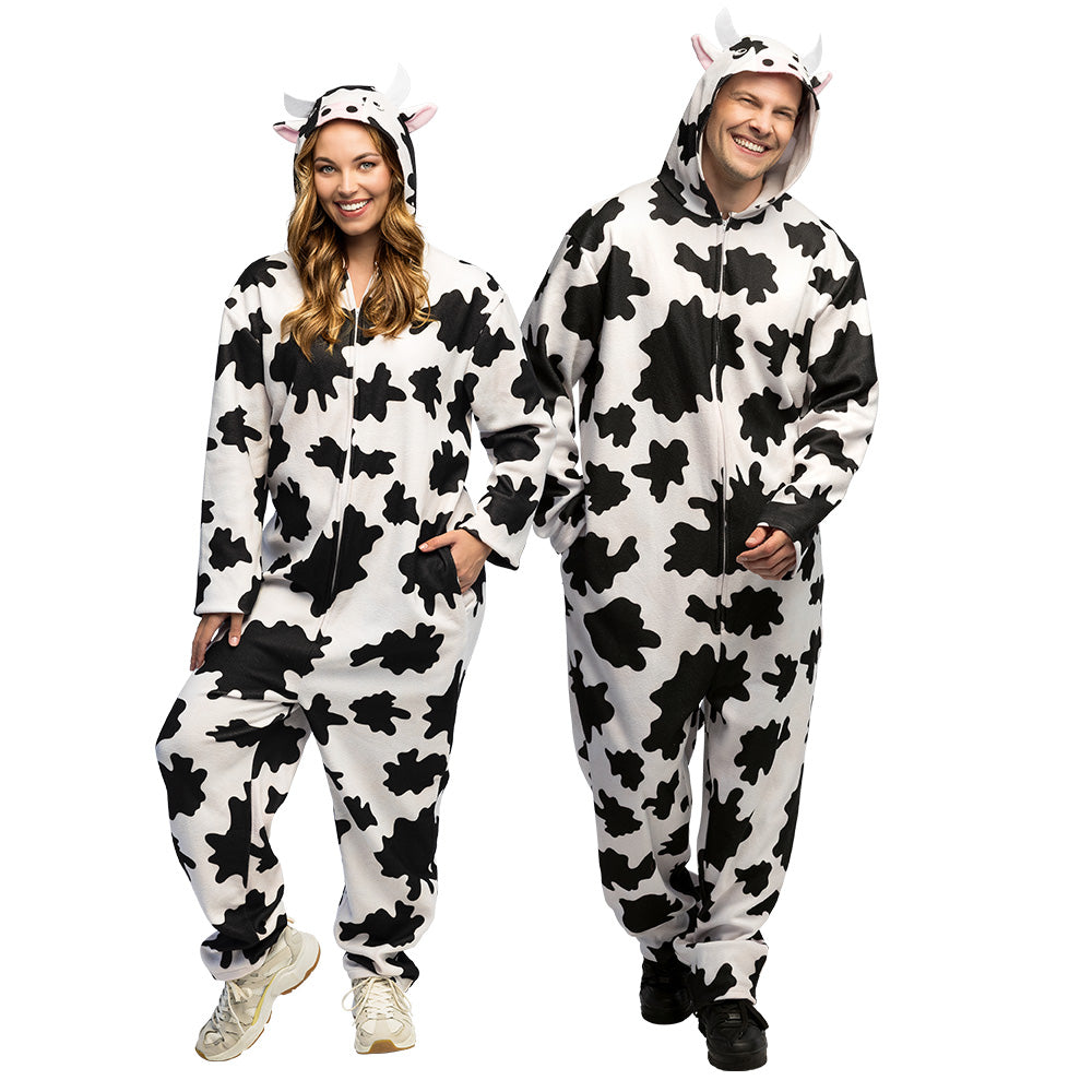 Combinaison Vache Noire et Blanche - Déguisement Adulte Drôle