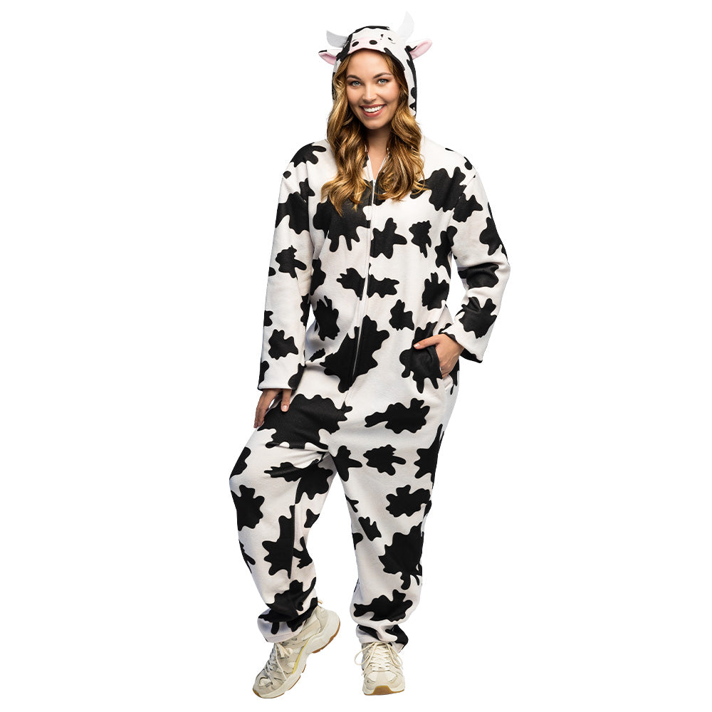 Combinaison Vache Noire et Blanche - Déguisement Adulte Drôle