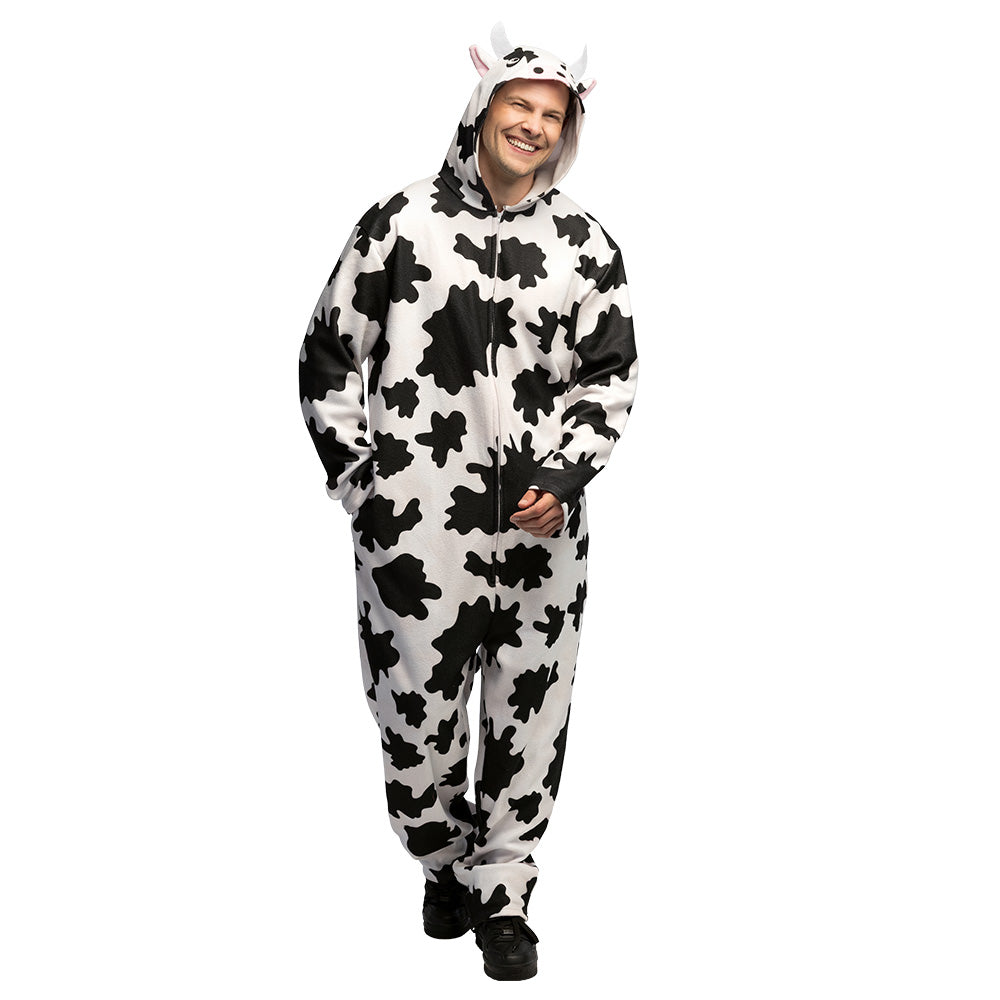 Combinaison Vache Noire et Blanche - Déguisement Adulte Drôle