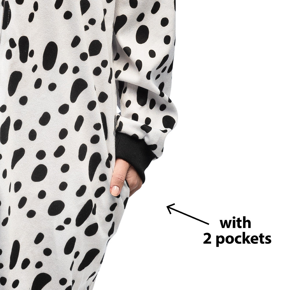 Déguisement Combinaison Dalmatien à Capuche - Adulte