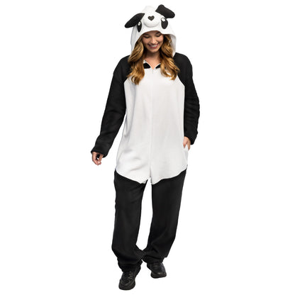 Déguisement Mouton Adulte - Combinaison Animale Noire et Blanche