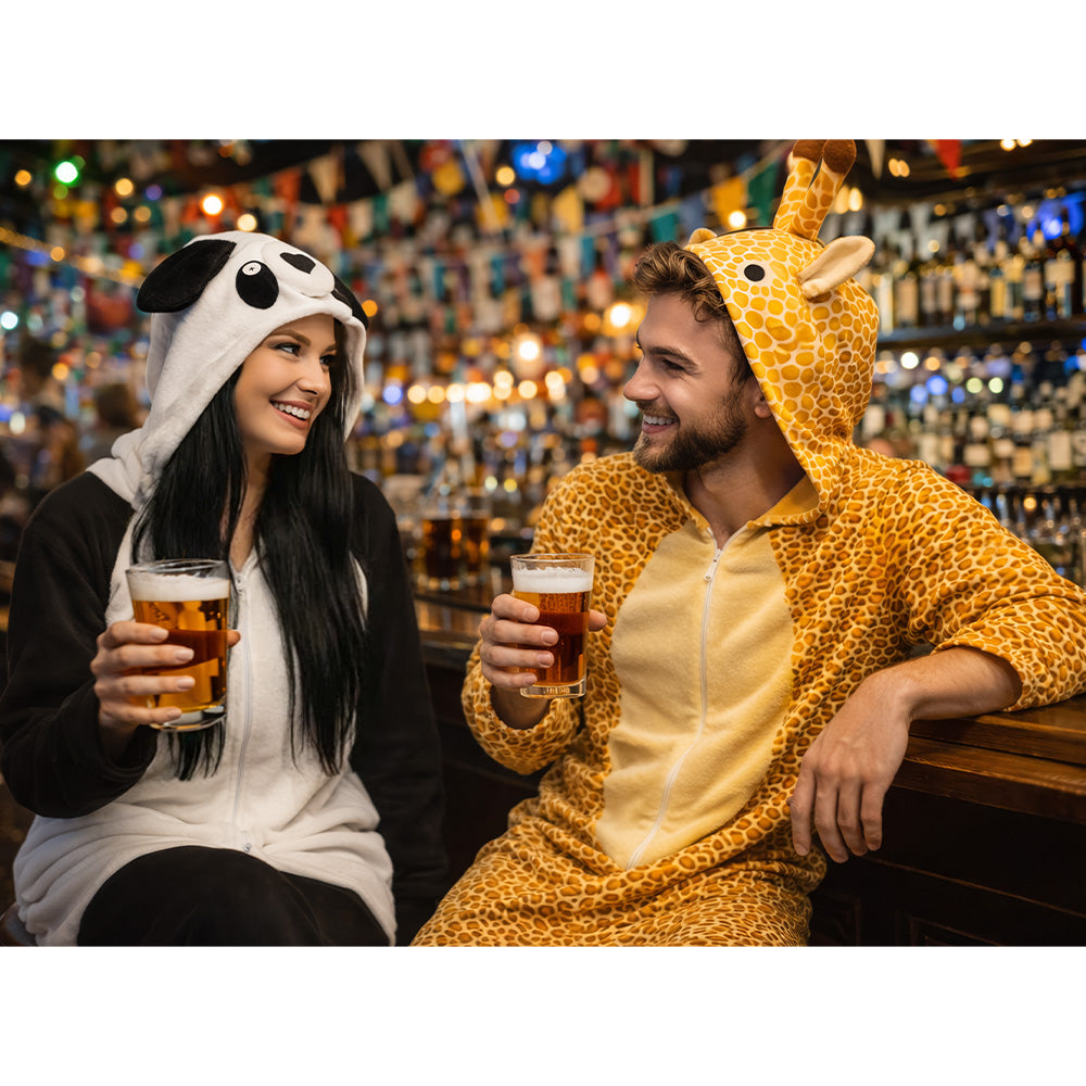 Déguisement Mouton Blanc et Noir - Combinaison Animale Adulte