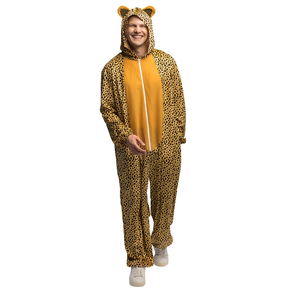 Déguisement Léopard Adulte - Combinaison Intégrale avec Capuche