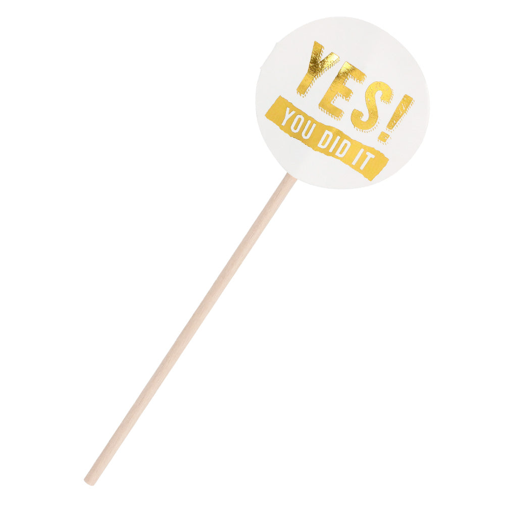 Kit Cake Topper Graduation YES YOU DID IT - 12 Pièces