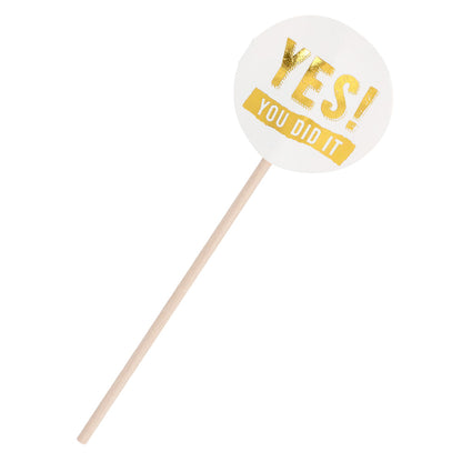 Kit Cake Topper Graduation YES YOU DID IT - 12 Pièces