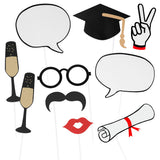 Kit 10 Photo Props Remise de Diplôme - Accessoires Fête Graduation