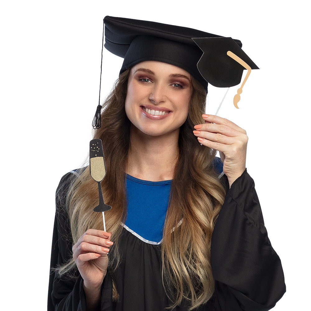 Kit 10 Photo Props Remise de Diplôme - Accessoires Fête Graduation